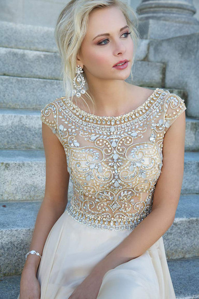 Prom Dress Beaded - Ocodea.com